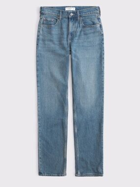 Abercrombie mid rise 90's straight jean - Medium tinted wash 29L